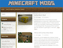 Tablet Screenshot of minecraftmods.info